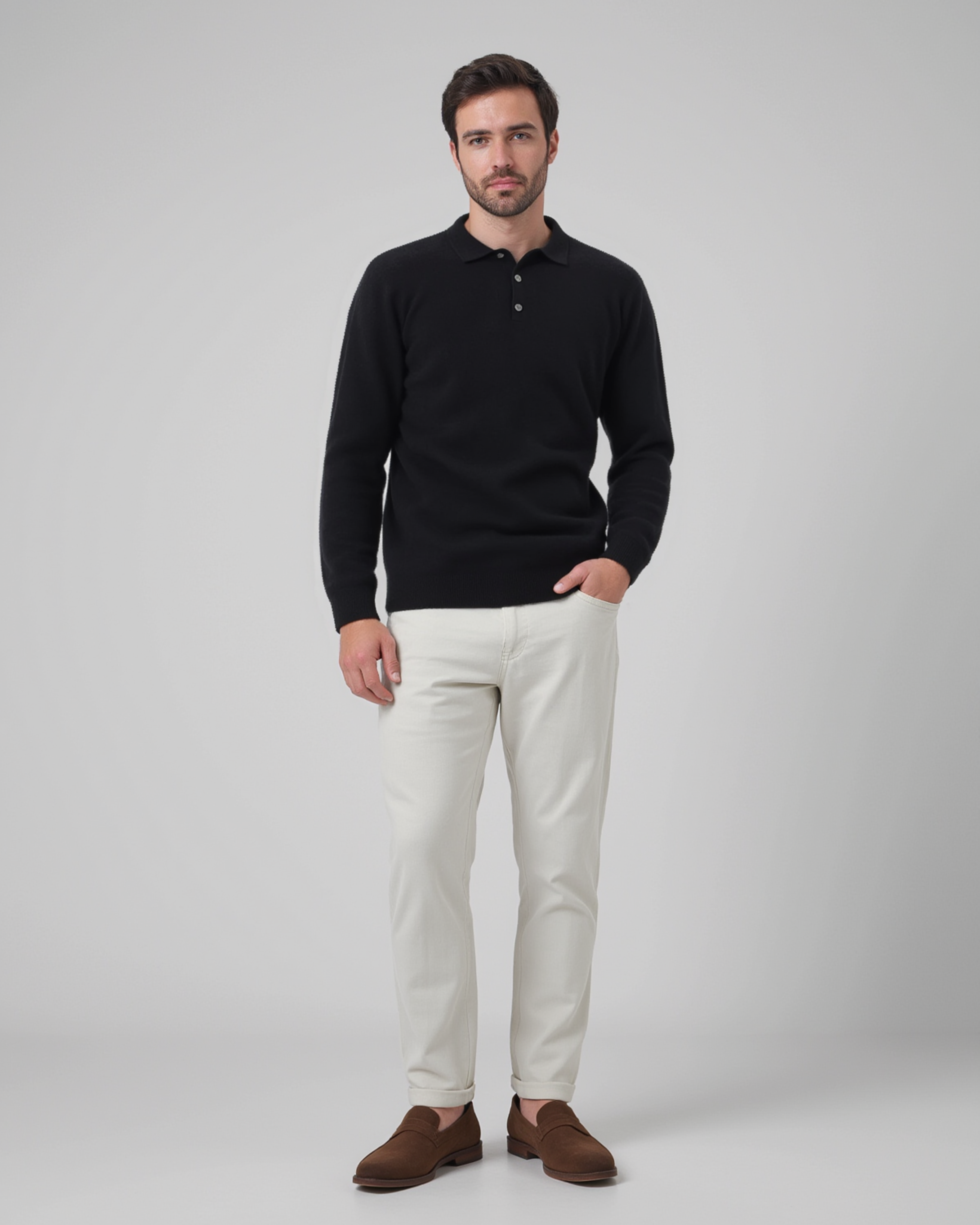 Cesare Cashmere Polo