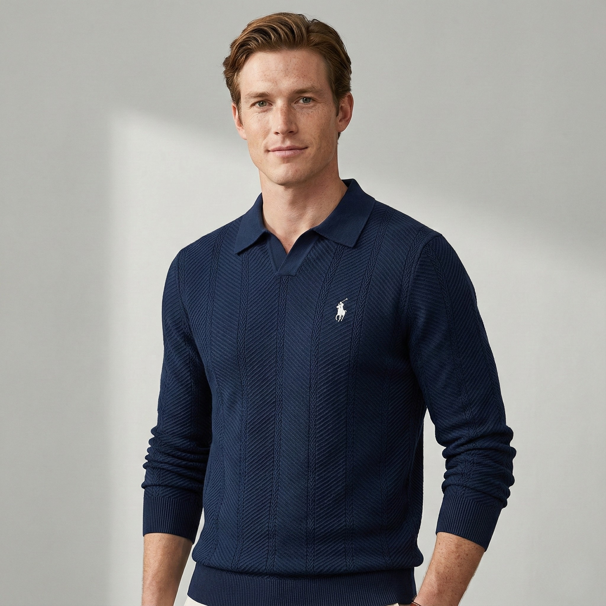 RL™ Klassischer Polo-Strickpullover