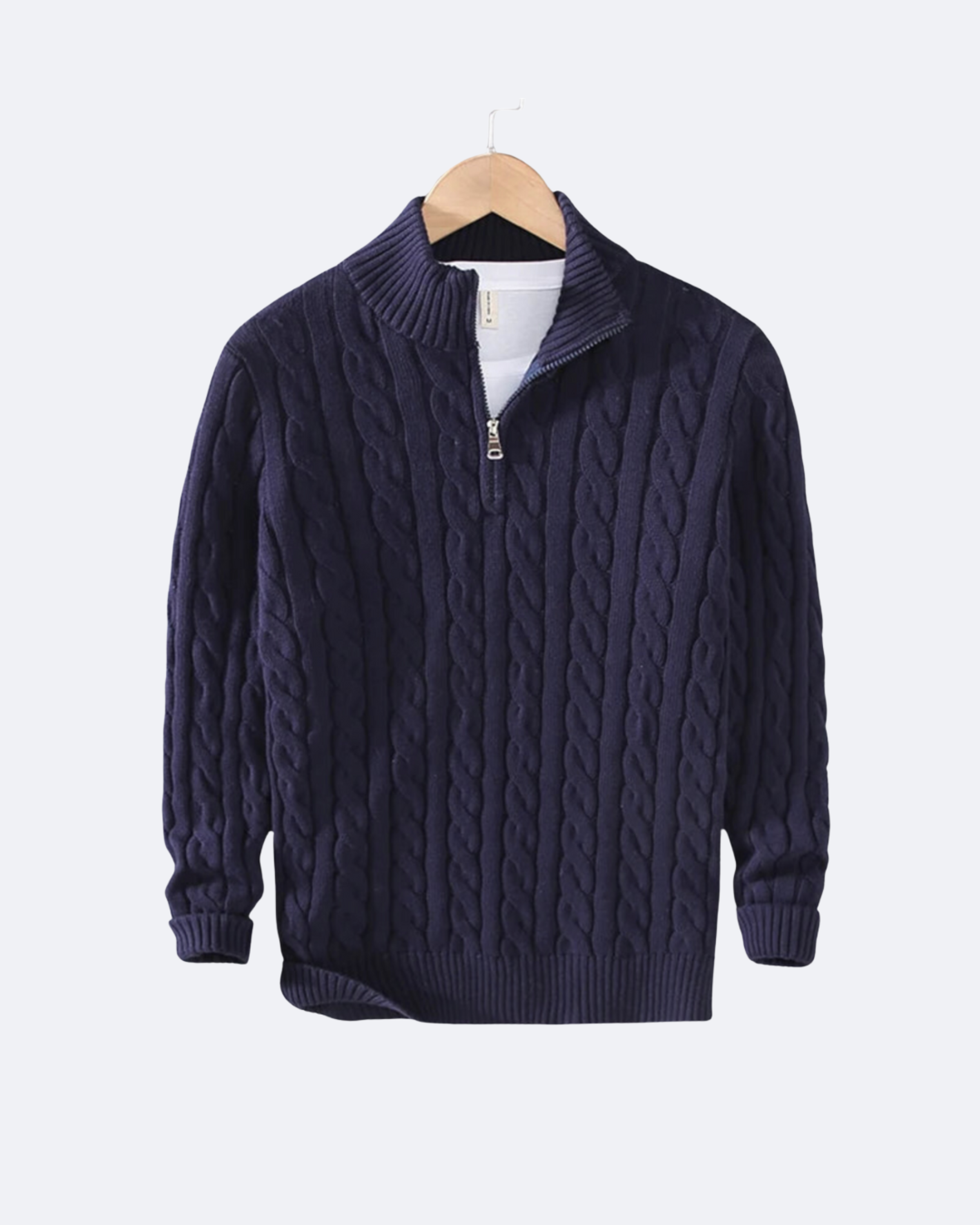 Claudio Cable Knit Quarter-Zip
